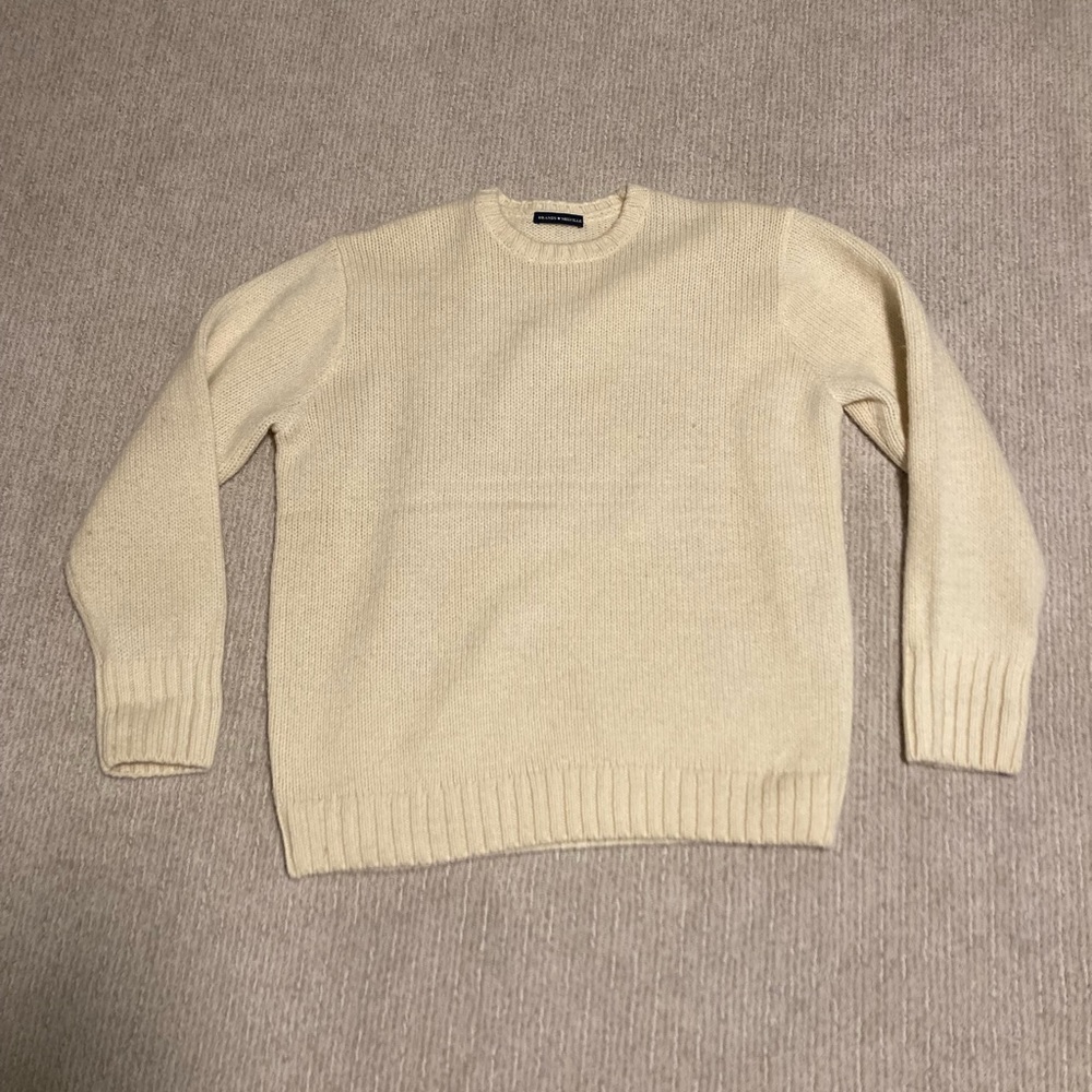 cream sweater
